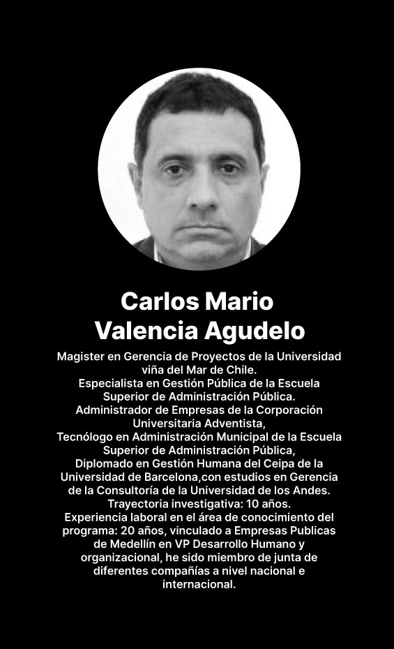 Docente Carlos Mario Valencia Agudelo